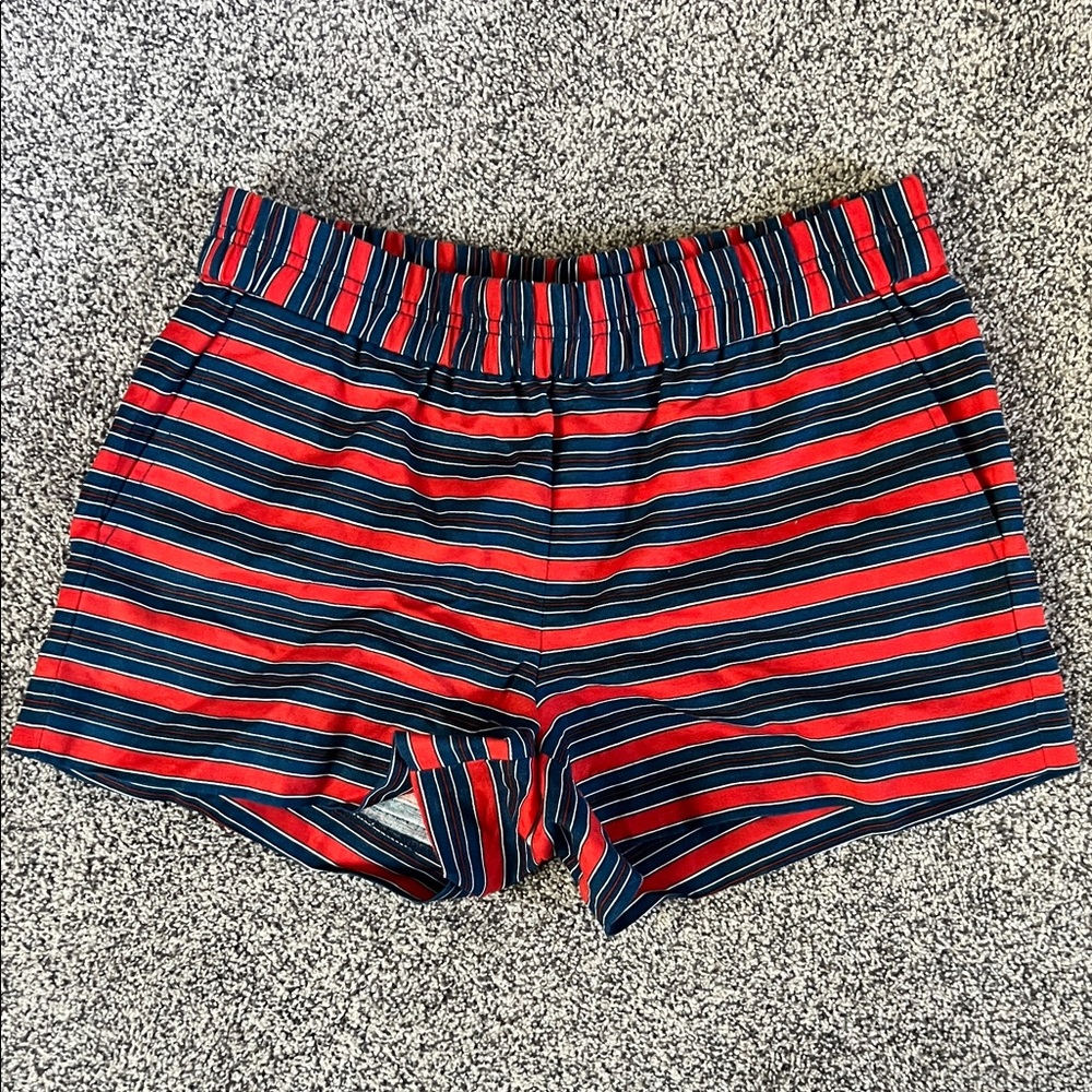 J. Crew 3" Striped Boardwalk Pull-On Short